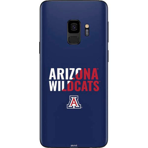 University of Arizona Wildcats Logo Split Blue Galaxy S9 Skin